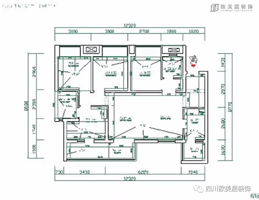 成都裝修案例燕藍(lán)國際